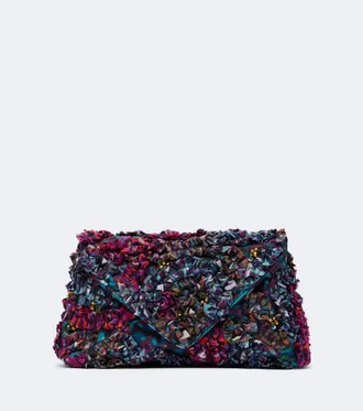Dries Van Noten Embellished embroidered clutch