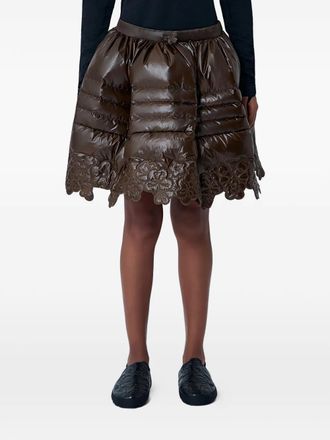 The North Face x Cecilie Bahnsen Elena quilted mini skirt - Marrone