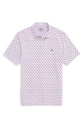 Vineyard Vines Sankaty Performance Polo in White at Nordstrom, Size Xx-Large