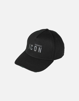 Dsquared2 Mens Dsquared2 Icon Logo Grey Logo Black Hat - Size: ONE size