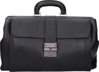 Pineider Arbeitstaschen Arzttasche Herrens Leder Schwarz