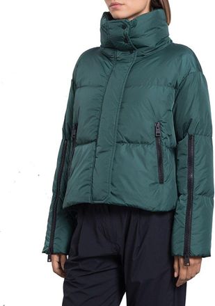 Herno Womens Bicolor Polyamide Coat Clothing