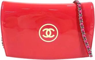 Chanel Pre-owned Vintage Cross Body Bag - Dames - Vintage Schoudertas - Roze - ONE Size - Leer - Vintage
