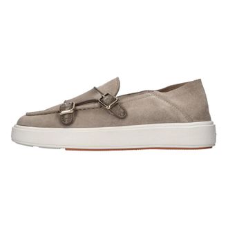 Santoni Flat shoes Beige - male - Santoni - Loafers - Beige - 5 UK - Shoes