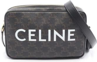 Celine Pre-owned Cross Body Bags, female, Black, Size: ONE SIZE Pre-owned Vintage Canvas Cross Body Bag