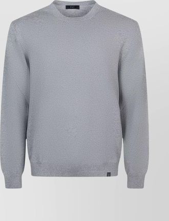 Fay fine wool crew neck long sleeve sweater