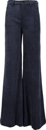Ermanno Scervino High-Waisted Textured Corduroy Wide-Leg Pants