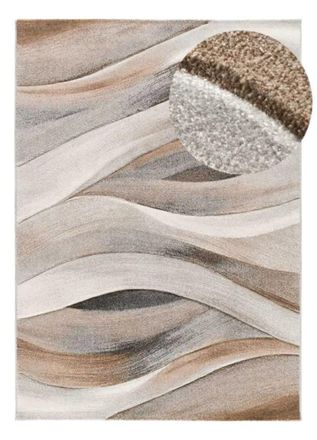 Atticgo Alfombra abstracta beige/marr&oacute;n 200x290 cm