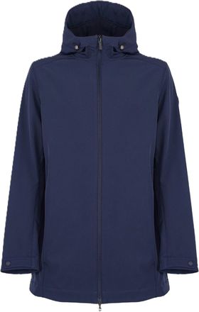 Colmar Blue Adjustable Hood Zip Casual Jacket