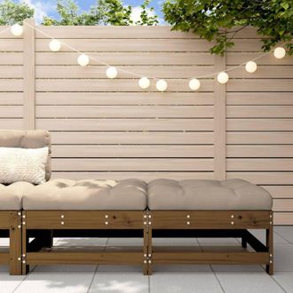 vidaXL Vidaxl - Furniture Limited - Taburetes De Jard&iacute;n Con Cojines 2 Uds Madera