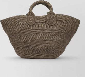 Ibeliv beach bag handbags braided handles texture