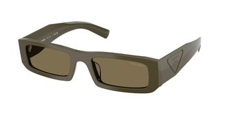 Prada PR D09SD Asian Fit 26J90F Mens Sunglasses Green Size 54