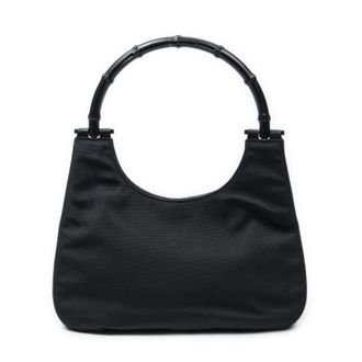 Gucci Pre-owned Womens Bamboo Hobo Shoulder Bag - Black - One Size