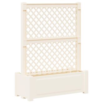 vidaXL Jard&iacute;n Grande Con Enrejado Blanco 99,5 X 43 X 133,5 Pp Vidaxl
