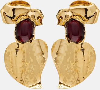 Saint Laurent Embellished clip-on earrings