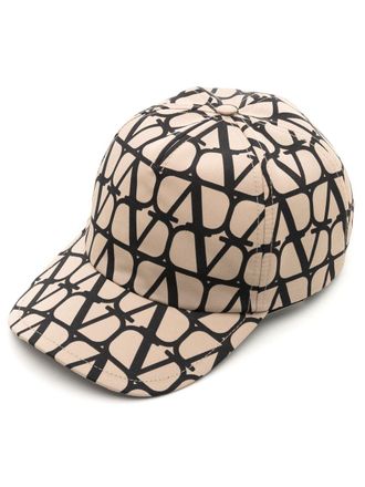 Valentino Garavani Toile Iconographe baseball cap - women - Silk - 56 - Neutrals