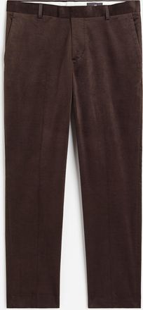 H&M Anzughose aus Samt in Slim Fit - Brown