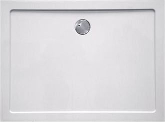 Haceka Belice Douchebak - 120x80x4cm - rechthoek - composiet - glans wit