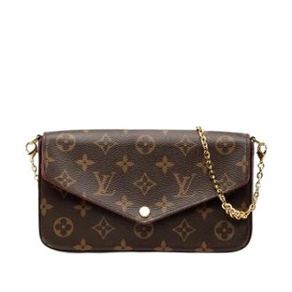 Louis Vuitton Pre-owned Pochette Felicie - Dames - Vintage Clutch - Bruin - ONE Size - Vintage