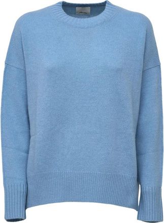 Allude Maglia girocollo - Dames - Cashmere truien - Blauw - M - Kasjmier - Truien & Vesten