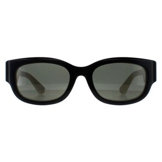 Gucci Square Womens Black with Ivory Grey GG1667SK - One Size