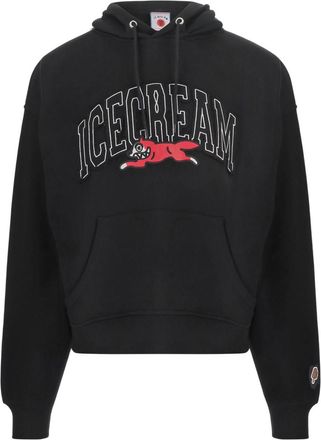 Icecream Black Relaxed Logo Hoodie