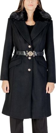 Guess Gestrikte Mantel met Nepbont Kraag