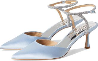 Badgley Mischka Autumn High Womens Heels Azure Blue : 9.5 M