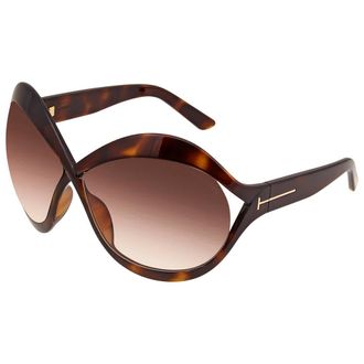 Tom Ford Carine Brown Gradient Oversized Ladies Sunglasses FT0902 52F 71