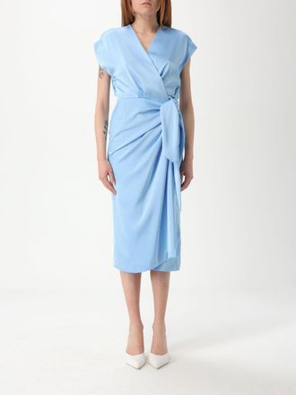 Hanita Wrap Midi Jurk Met Strik Taille