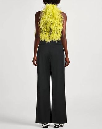 Meimeij Wide-Leg Satin Pants In Black