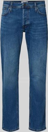 Jack & Jones Jack & Jones Straight Fit Jeans im 5-Pocket-Design Modell Mike in Dunkelblau, Gr&ouml;&szlig;e 28/30