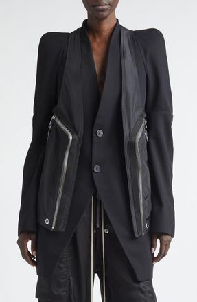 Rick Owens Temple Bauhaus Vest in Black at Nordstrom, Size 38 Us
