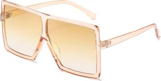 Generic Square Large Frame Men and For Women Sunglasses Outdoor Vacation Sunshade Beach (Color : A, Size : Medium)