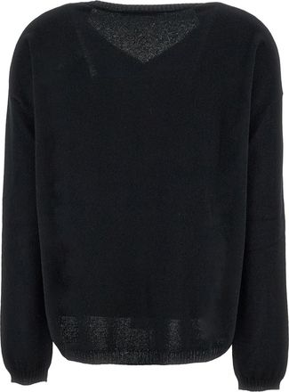 Stefano Mortari Classic Black Knitted Sweater With Versatile Design