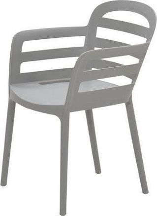 BLOOMINGLOFT Stapelbarer Gartenstuhl Forma - Hellgrau