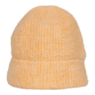 S&eacute;fr Beanies, male, Yellow, Size: ONE SIZE Yellow Fuzzy Beanie Fw24