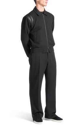 Mani&egrave;re De Voir Denis Tailored Varsity Jacket in Black at Nordstrom, Size X-Small