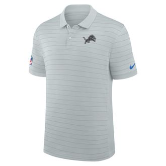 Nike Detroit Lions Rivalries Collection Sideline Victory Striped Nike Mens Dri-FIT NFL Polo in Grey | 03BG0DNI9J-5U0
