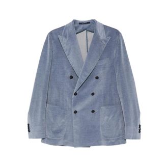 Tagliatore Heren, Jassen, Blauw, Maat: L Corduroy