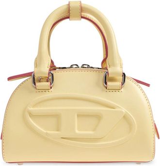 Diesel Tassen, Dames, Geel, ONE Size, Leer, 1DR Dome Crossbody