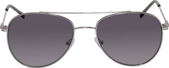 Calvin Klein Grey Gradient Pilot Unisex Sunglasses CK20120S 045 55