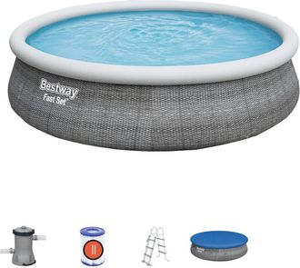 Bestway Piscina Redonda Fast Set Con Depuradora 457x107 12362 L 57372