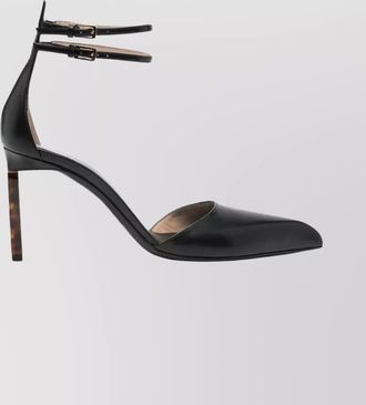 Tom Ford ankle strap pointed toe leather pump