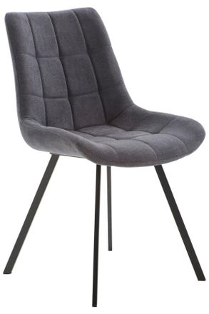 Livetastic Stuhl, Grau, Schwarz, Metall, Textil, eckig, 86x62x54 cm, Esszimmer, St&uuml;hle, Polsterst&uuml;hle