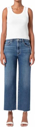A Gold E Harper Crop Jeans In Motion