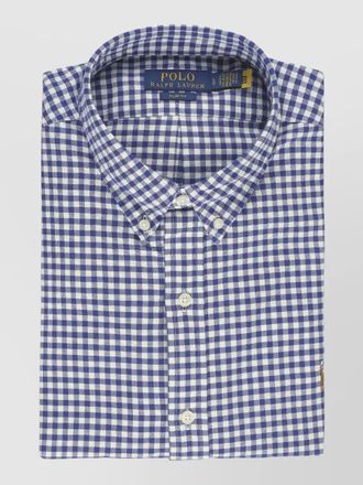Ralph Lauren check pattern cotton shirt button down collar