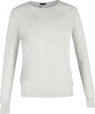 Joseph Knit Sweater in White Wool