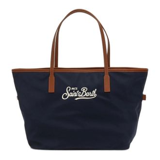 MC2 Saint Barth City Bag Nylon - Dames - Tassen - Blauw - Maat: ONE Size Nylon