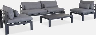 Sweeek Conjunto De Jard&iacute;n De Aluminio, 4 Plazas